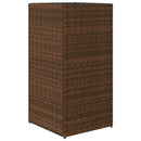 vidaXL 2 db barna polyrattan kerti ültetőláda 40x40x80 cm