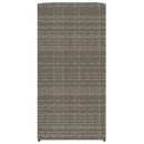 vidaXL 2 db szürke polyrattan kerti ültetőláda 40x40x80 cm