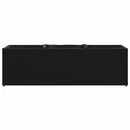 vidaXL 2 db fekete polyrattan kerti ültetőláda 3 cseréppel 105x30x32cm