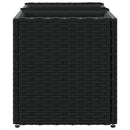 vidaXL 2 db fekete polyrattan kerti ültetőláda 3 cseréppel 105x30x32cm