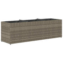 vidaXL 2 db szürke polyrattan kerti ültetőláda 3 cseréppel 105x30x32cm