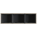 vidaXL 2 db szürke polyrattan kerti ültetőláda 3 cseréppel 105x30x32cm