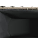 vidaXL 2 db szürke polyrattan kerti ültetőláda 3 cseréppel 105x30x32cm
