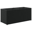 vidaXL 2 db fekete polyrattan kerti ültetőláda 2 cseréppel 72x30x32 cm
