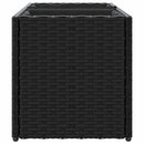 vidaXL 2 db fekete polyrattan kerti ültetőláda 2 cseréppel 72x30x32 cm
