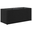 vidaXL 2 db fekete polyrattan kerti ültetőláda 2 cseréppel 72x30x32 cm