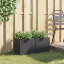 vidaXL 2 db fekete polyrattan kerti ültetőláda 36x30x32 cm