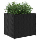 vidaXL 2 db fekete polyrattan kerti ültetőláda 36x30x32 cm