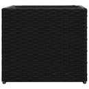 vidaXL 2 db fekete polyrattan kerti ültetőláda 36x30x32 cm