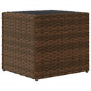 vidaXL 2 db barna polyrattan kerti ültetőláda 36x30x32 cm