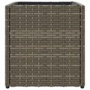 vidaXL 2 db szürke polyrattan kerti ültetőláda 36x30x32 cm