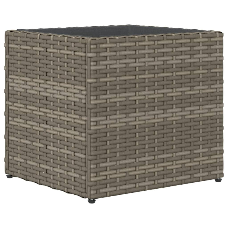 vidaXL 2 db szürke polyrattan kerti ültetőláda 36x30x32 cm