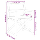 vidaXL 6 db krémfehér szövet összecsukható kerti szék