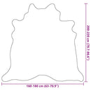 vidaXL bézs valódi marhabőr szőnyeg 180 x 220 cm