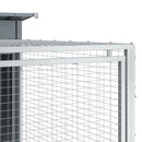 vidaXL antracit színű horganyzott acél kutyaház kifutóval 153 x 194 x 110 cm