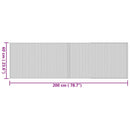 vidaXL négyszögletű természetes bambusz szőnyeg 60 x 200 cm