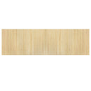 vidaXL négyszögletű világos természetes bambusz szőnyeg 60 x 200 cm