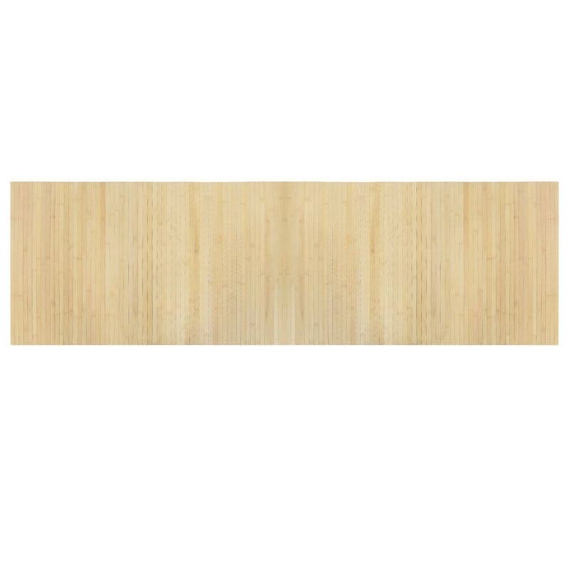 vidaXL négyszögletű világos természetes bambusz szőnyeg 60 x 200 cm