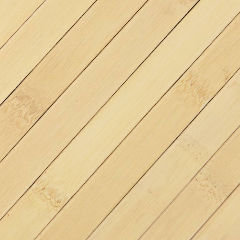 vidaXL négyszögletű világos természetes bambusz szőnyeg 60 x 200 cm