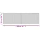vidaXL négyszögletű világos természetes bambusz szőnyeg 60 x 200 cm