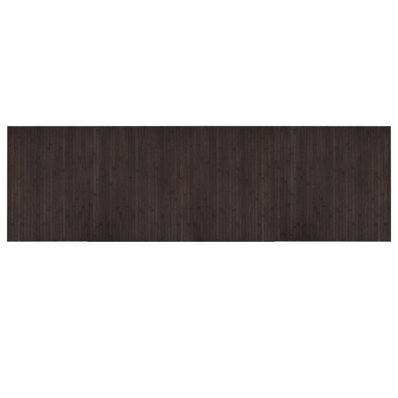 vidaXL négyszögletű sötétbarna bambusz szőnyeg 60 x 200 cm