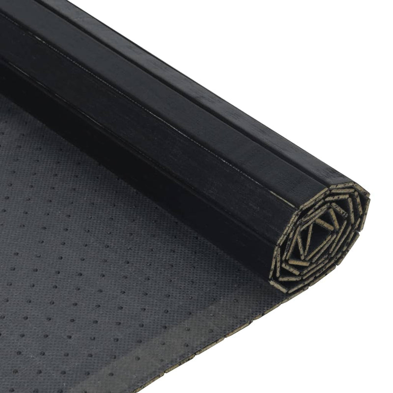vidaXL négyszögletű fekete bambusz szőnyeg 60 x 300 cm