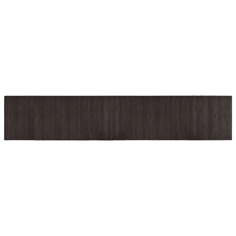 vidaXL négyszögletű sötétbarna bambusz szőnyeg 60 x 300 cm