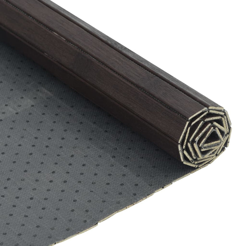 vidaXL négyszögletű sötétbarna bambusz szőnyeg 60 x 300 cm