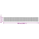 vidaXL négyszögletű barna bambusz szőnyeg 60 x 500 cm