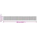 vidaXL négyszögletű sötétbarna bambusz szőnyeg 60 x 500 cm