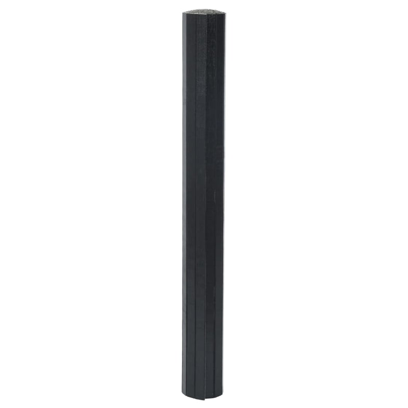 vidaXL négyszögletű fekete bambusz szőnyeg 70 x 100 cm