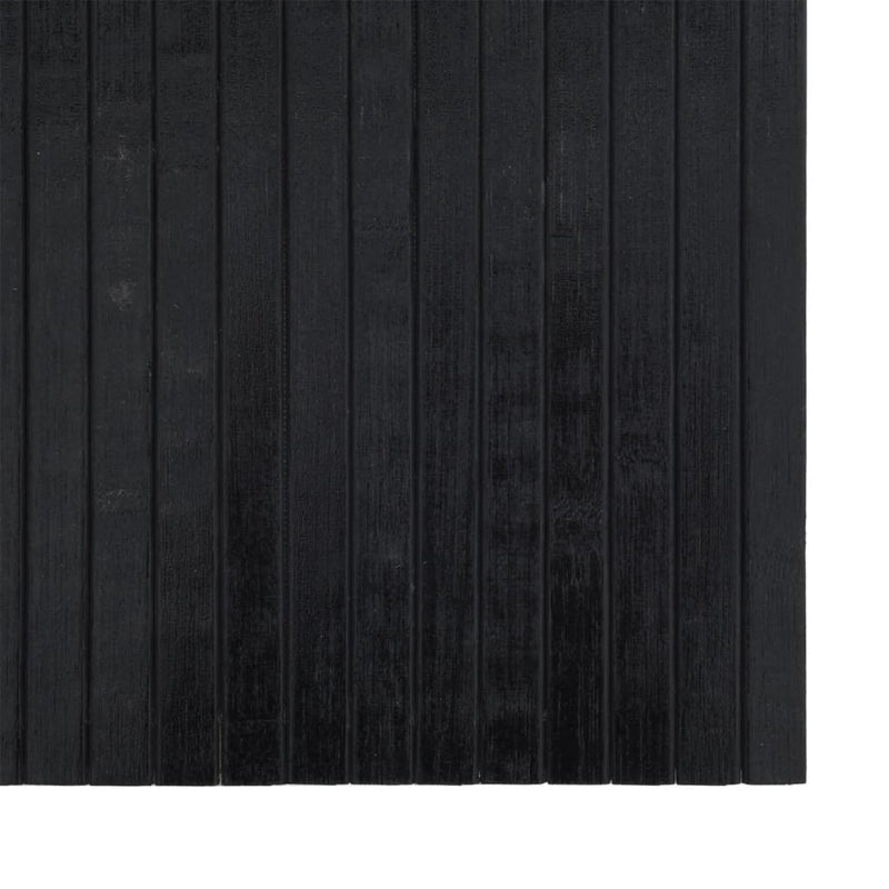 vidaXL négyszögletű fekete bambusz szőnyeg 70 x 100 cm