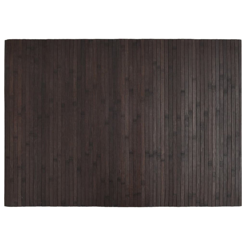 vidaXL négyszögletű sötétbarna bambusz szőnyeg 70 x 100 cm