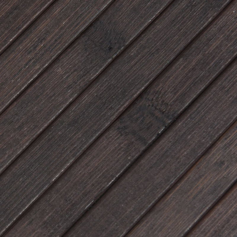 vidaXL négyszögletű sötétbarna bambusz szőnyeg 70 x 100 cm