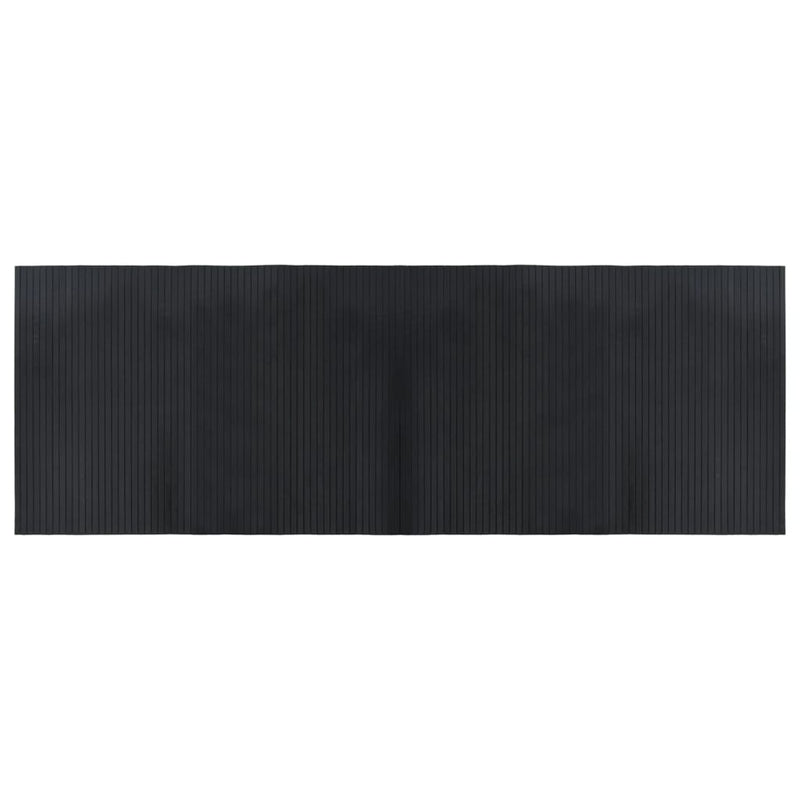 vidaXL négyszögletű fekete bambusz szőnyeg 70 x 200 cm