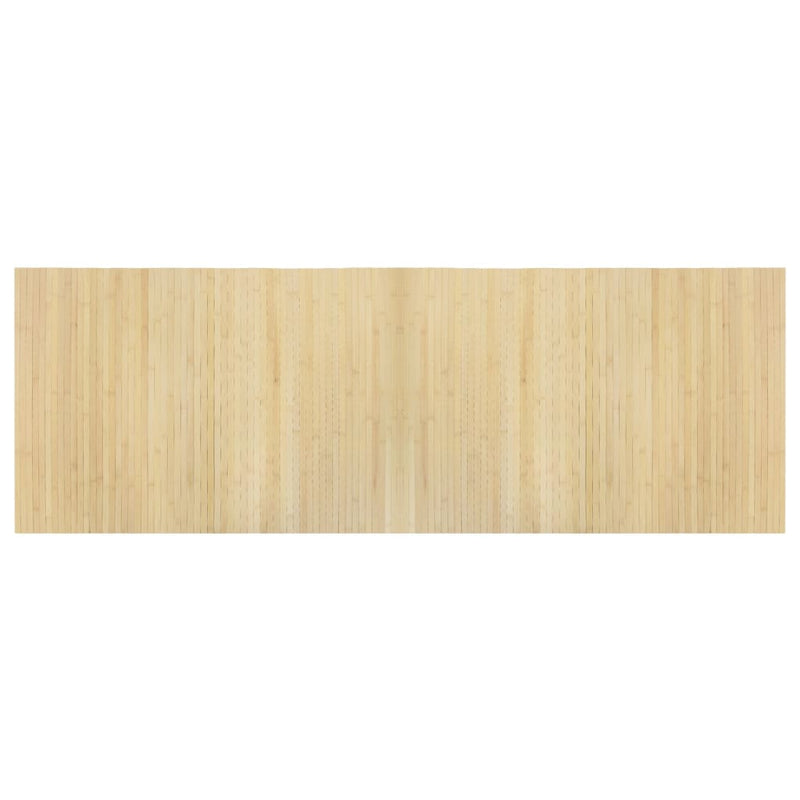 vidaXL négyszögletű világos természetes bambusz szőnyeg 70 x 200 cm