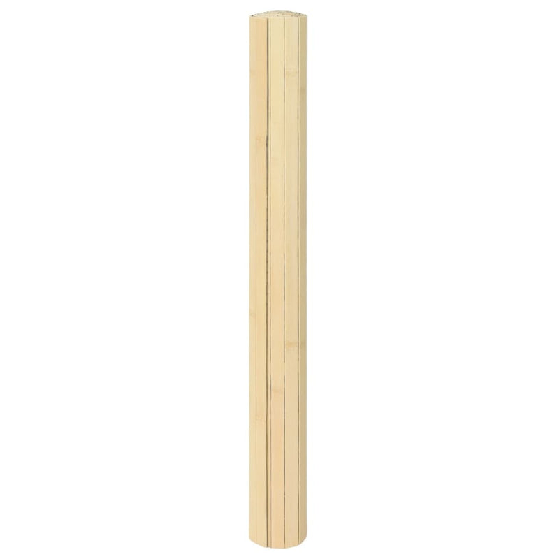 vidaXL négyszögletű világos természetes bambusz szőnyeg 70 x 200 cm
