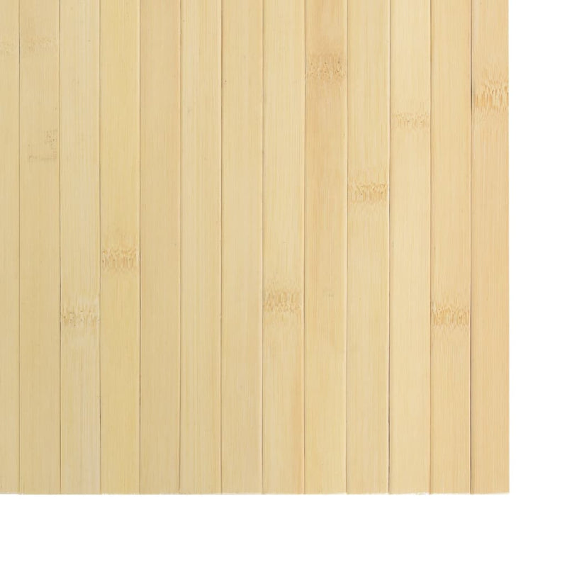 vidaXL négyszögletű világos természetes bambusz szőnyeg 70 x 200 cm