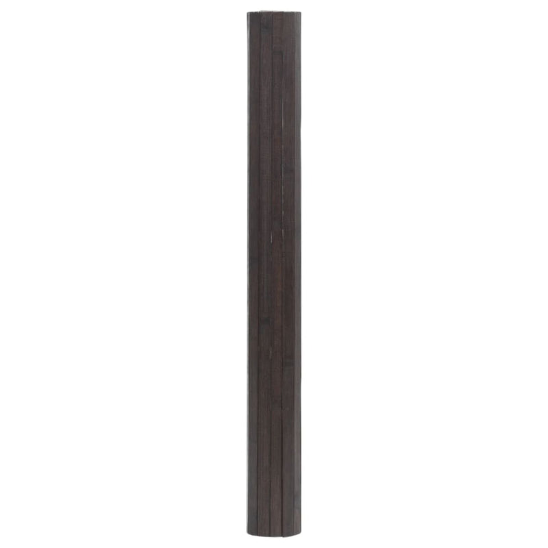 vidaXL négyszögletű sötétbarna bambusz szőnyeg 70 x 200 cm