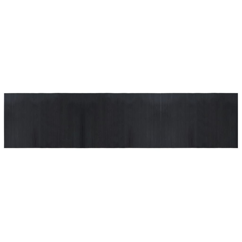 vidaXL négyszögletű fekete bambusz szőnyeg 70 x 300 cm