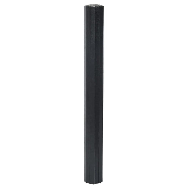 vidaXL négyszögletű fekete bambusz szőnyeg 70 x 300 cm