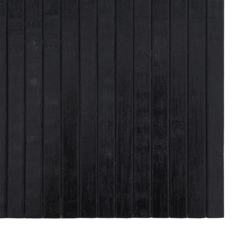 vidaXL négyszögletű fekete bambusz szőnyeg 70 x 300 cm