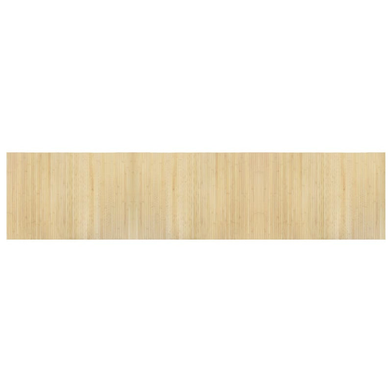 vidaXL négyszögletű világos természetes bambusz szőnyeg 70 x 300 cm