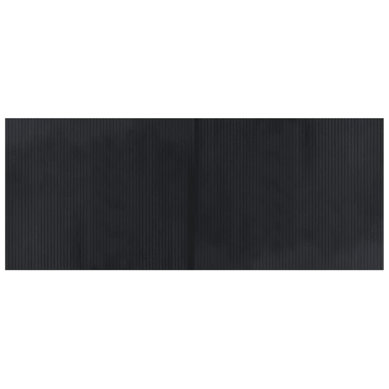 vidaXL négyszögletű fekete bambusz szőnyeg 80 x 200 cm