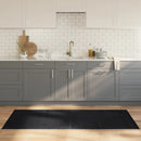 vidaXL négyszögletű fekete bambusz szőnyeg 80 x 200 cm