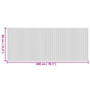 vidaXL négyszögletű természetes bambusz szőnyeg 80 x 200 cm