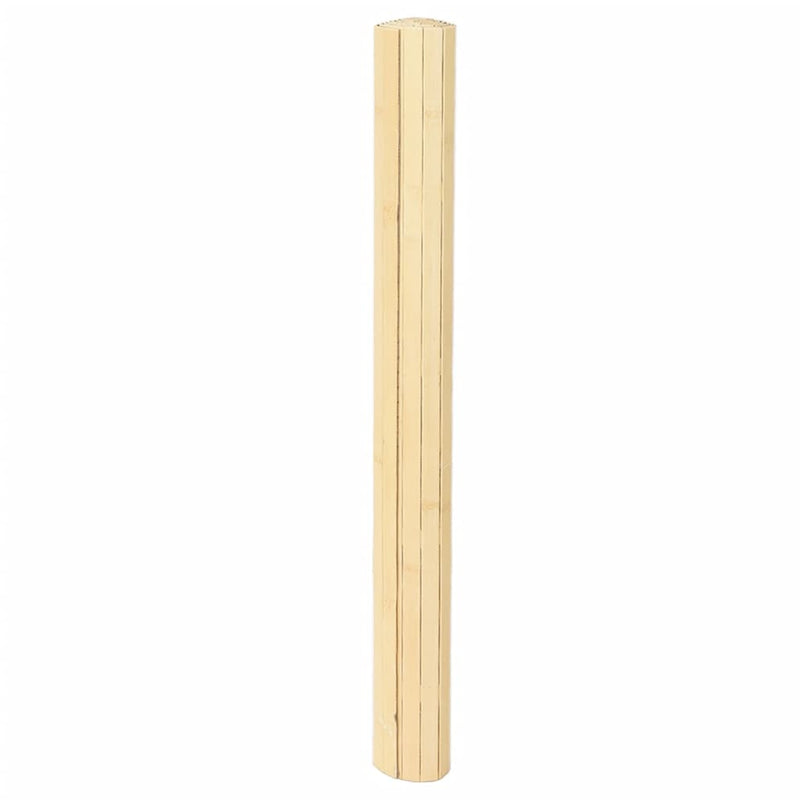 vidaXL négyszögletű világos természetes bambusz szőnyeg 80 x 200 cm