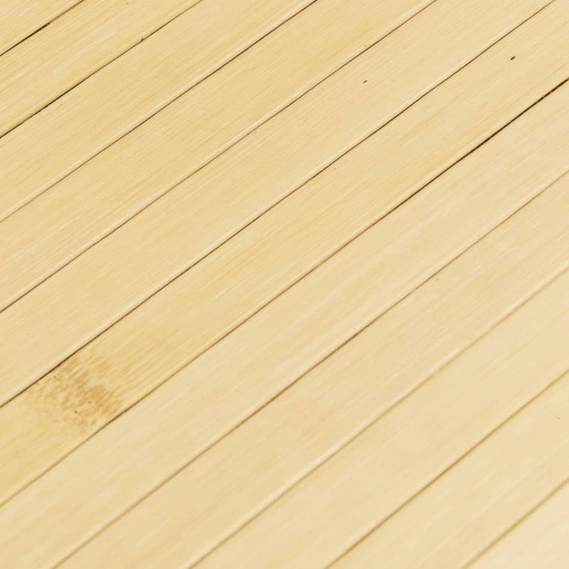 vidaXL négyszögletű világos természetes bambusz szőnyeg 80 x 200 cm