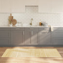 vidaXL négyszögletű világos természetes bambusz szőnyeg 80 x 200 cm