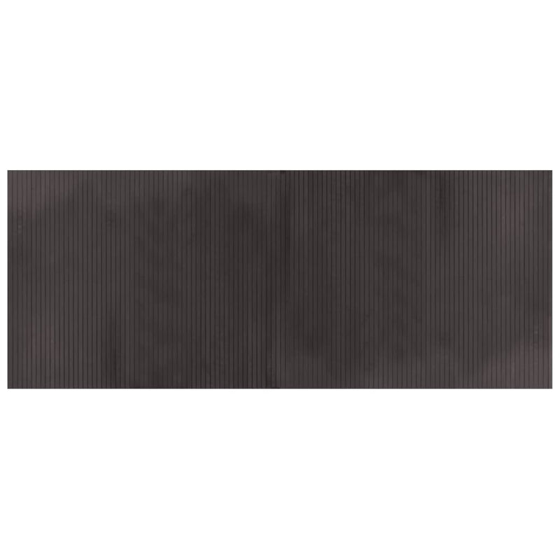 vidaXL négyszögletű sötétbarna bambusz szőnyeg 80 x 200 cm